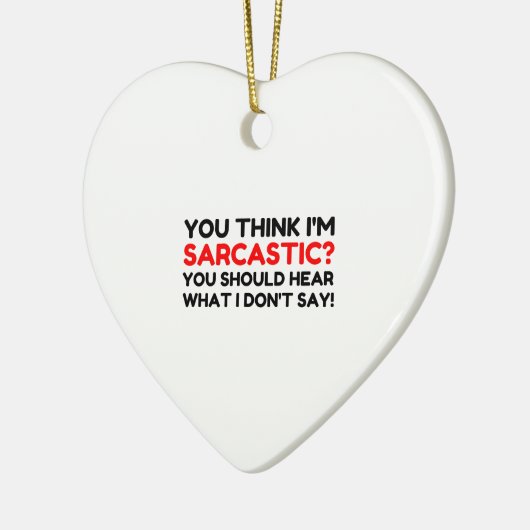 Sarcastisch Keramisch Ornament (Links)