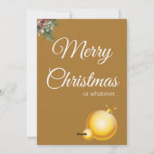 Sarcastisch kerstfeest met jagged Covid Photo Fun Feestdagenkaart (Achterkant)