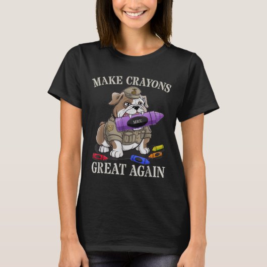 Sarcastisch Maak Potloden Groot Officier Familie T-shirt (Voorkant)