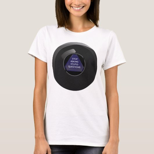 Sarcastisch Magic 8 Ball T-shirt (Voorkant)