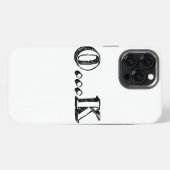 Sarcastisch OK iPhone Hoesje (Achterkant horizontaal)