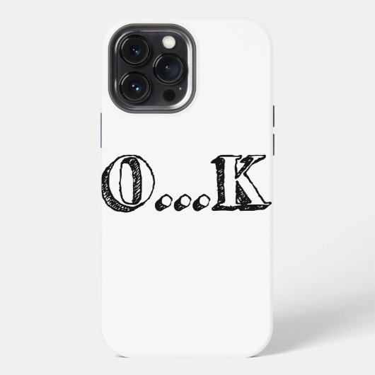 Sarcastisch OK iPhone Hoesje (Achterkant)