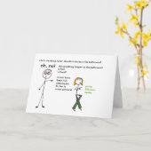 Sarcastisch papa kaart (Gele Bloem)