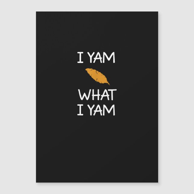Sarcastisch, Pun Ik Yam Wat Ik Yam, Grappig, Grap, (Voorkant)