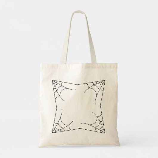 Sarcastisch Quote Tas met Spider Web Design (Achterkant)