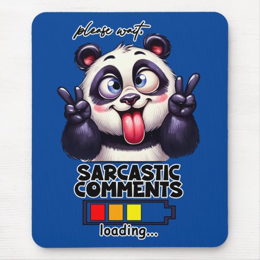 Sarcastisch Reacties laden Grappig Muismat (Voorkant)