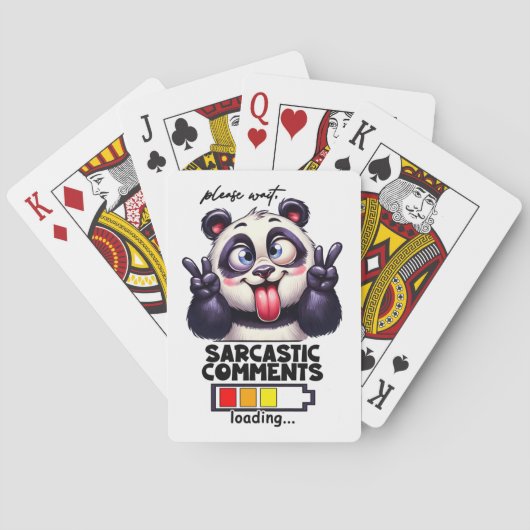 Sarcastisch Reacties laden Grappig Pokerkaarten (Achterkant)