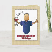 Sarcastisch Sassy Grappig Ouderdom Gezegde Man Ver Kaart (Voorkant)