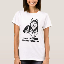Sarcastisch Siberisch Husky Funny Husky Hondenlief T-shirt
