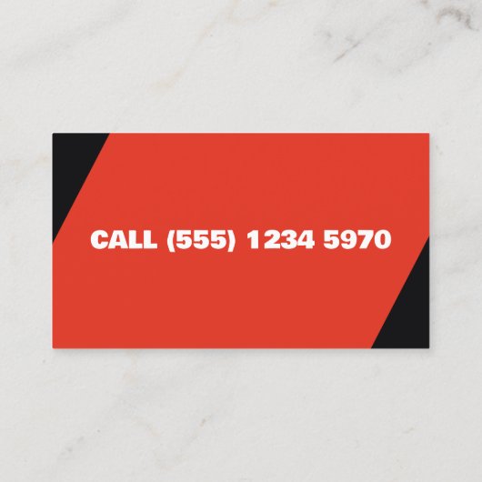 Sarcastisch slecht parkeren contactkaartje (Achterkant)