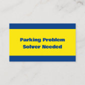 Sarcastisch slecht parkeren contactkaartje (Voorkant)