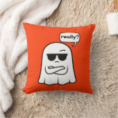Sarcastisch spook "Echt waar?" Sierkussens Kussen (Deken)