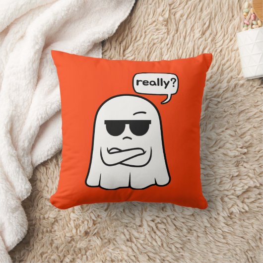 Sarcastisch spook "Echt waar?" Sierkussens Kussen (Deken)