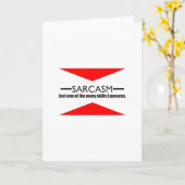 sarcastisch vermogen kaart (Gele Bloem)