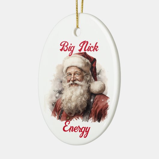 Sarcastisch Vies Santa Gift Grappig Big Nick Energ Keramisch Ornament (Links)
