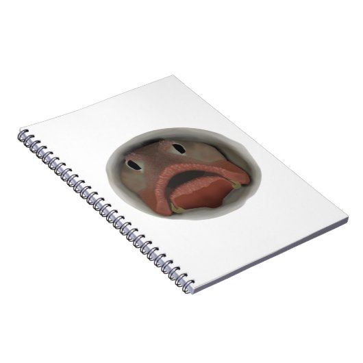 Sarcastisch voorhoofd — Notitieboek viskop (Rechterzijde)