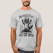 Sarcastisch Wasbeer Heren T-shirt (Voorkant)
