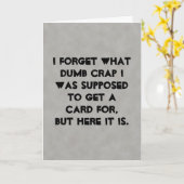 Sarcastisch Wenskaart voor alle doeleinden Kaart (Gele Bloem)