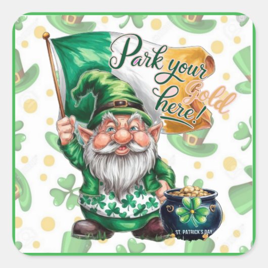 Sarcastisch wit van een kabouter kabouter! vierkante sticker (Voorkant)