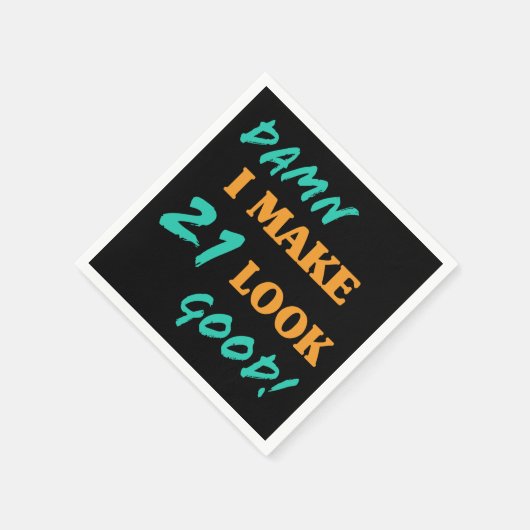 Sarcastische 21ste verjaardag servet (Hoek)