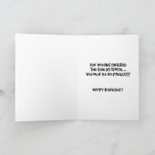 Sarcastische 30ste verjaardag kaart (Binnen)