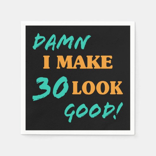 Sarcastische 30th Birthday Attitude Servet (Voorkant)