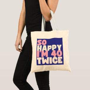 Sarcastische 80-jarige verjaardag Funny 80ste verj Tote Bag