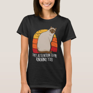 Sarcastische Aandacht Voor Mij Die Jou Negeert Kat T-shirt