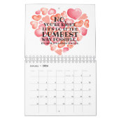 Sarcastische aanvallen Wall Calendar voelt roze Kalender (Jan 2026)