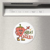 Sarcastische aardbei Sorry niet sorry Magneet (Insitu (Vaatwasser))