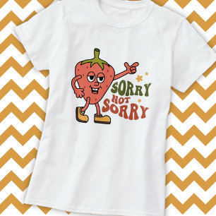 Sarcastische aardbei Sorry niet sorry T-shirt