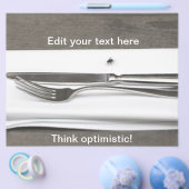 Sarcastische afbeelding Denk positief! Flyer (Enkel)