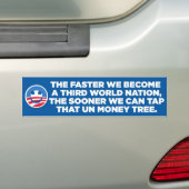 Sarcastische anti-Obama - derde wereld - bumpersti Bumpersticker (Op auto)