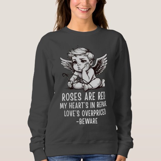 Sarcastische Anti-Valentijn Cupido T-Shirt (Voorkant)