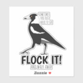 Sarcastische Australische magpie-sticker Sticker (Vel)