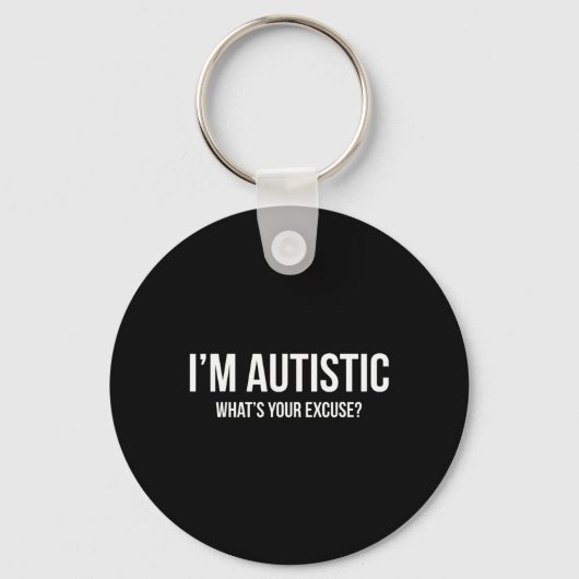 Sarcastische autisme - Ik ben autistisch Sleutelhanger (Voorkant)
