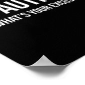 Sarcastische autisme T-shirt - Ik ben Autistisch,  Poster (Hoek)