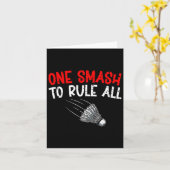 Sarcastische Badminton Speler Spel Match Humor Jok Kaart (Gele Bloem)