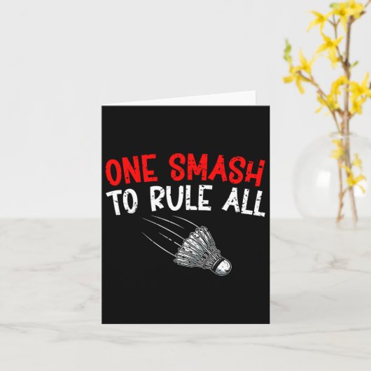 Sarcastische Badminton Speler Spel Match Humor Jok Kaart (Gele Bloem)