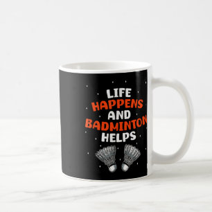 Sarcastische badmintonspeler game wedstrijd humor  koffiemok