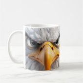 Sarcastische Bald Eagle Gezicht Mok (Links)