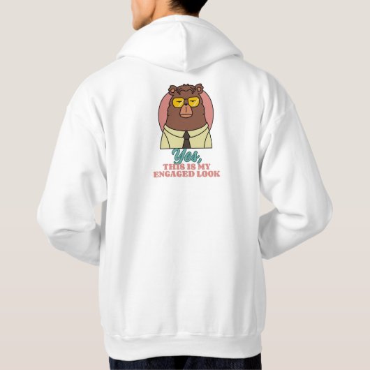 Sarcastische Beer - hoodie (Achterkant)