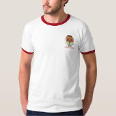 Sarcastische Beer - Tshirt rood (Voorkant)