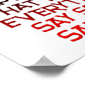 Sarcastische belemmering Funny Poster (Hoek)