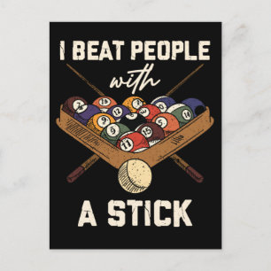 Sarcastische Biljart 8 Bal Humor Pool Briefkaart