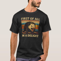 Sarcastische Boze Opossum T-shirt - Eerst En Voora