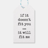 Sarcastische cadeau Labels, Grappig cadeau label Cadeaulabel (Voorkant)