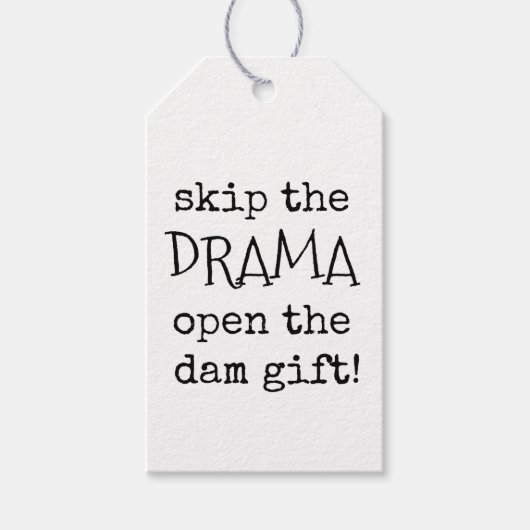 Sarcastische cadeau Labels, Grappig, Joke Label Cadeaulabel (Voorkant)