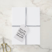 Sarcastische cadeau Labels, Grappig, Joke Label Cadeaulabel (Met Touw)
