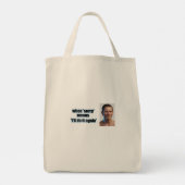 Sarcastische Canvas tas (Achterkant)